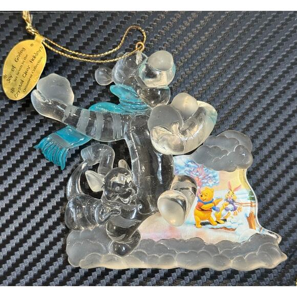 Bradford Editions Disney Winnie The Pooh Tigger 4 Crystal Clear Ornaments 2004 - Picture 6 of 14